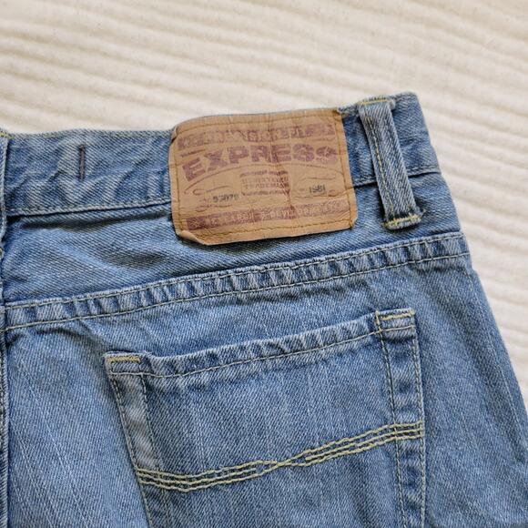 Y2K Express Womens 8 Low Rise Bootcut Jeans Medium Light Wash Western Cyber - Picture 5 of 6